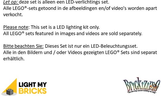 Light My Bricks -Verlichtings Set geschikt voor LEGO Vrijheidsbeeld 21042