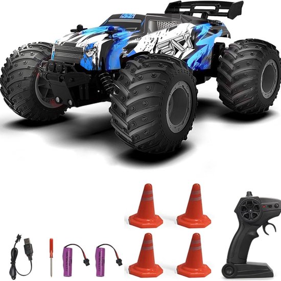 ApexArte® RC Auto Volwassenen - Bestuurbare Auto voor Buiten - Offroad - Blauw