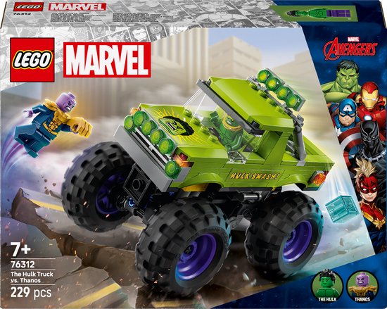 LEGO Marvel De Hulk Truck vs. Thanos - Superhelden Speelgoed - 76312