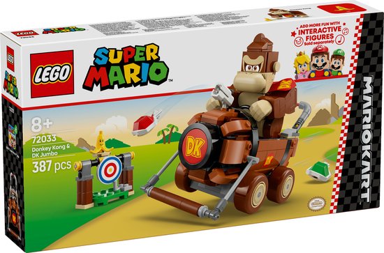 LEGO 72033 Super Mario - Mario Kart – Donkey Kong en DK Jumbo