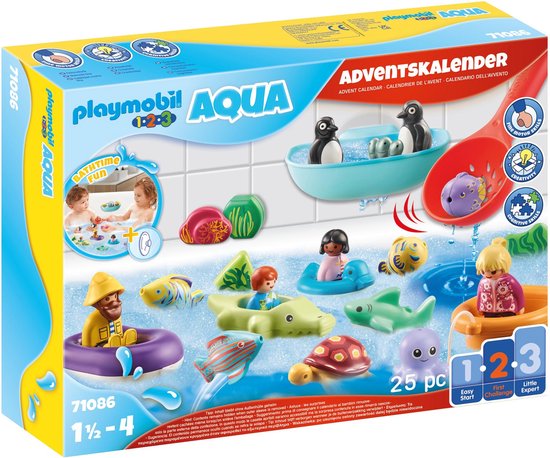 PLAYMOBIL 1.2.3 Aqua Adventskalender 2022 Badplezier - 71086