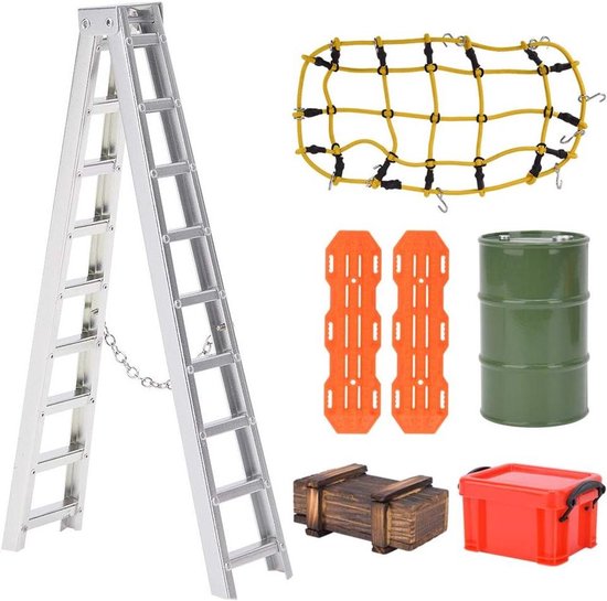 Luggage Net Accessory Set for RC Car, Suitable for Decoration, Durable and Attractive for Traxxas 1/10 RC Crawler Car
