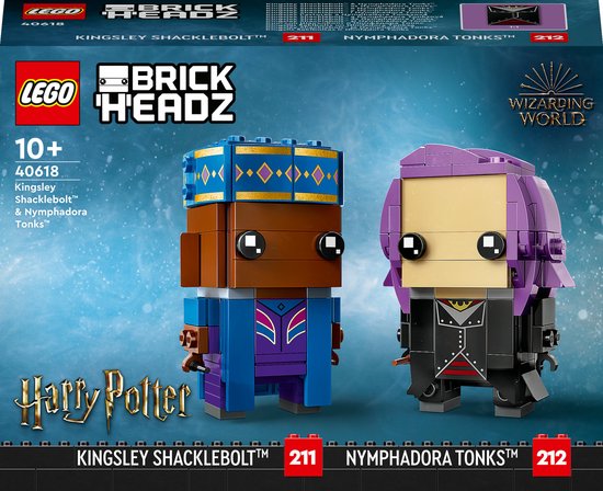 LEGO Harry Potter Brickheadz 40618 - Romeo Wolkenveldt™ en Nymphadora Tops™