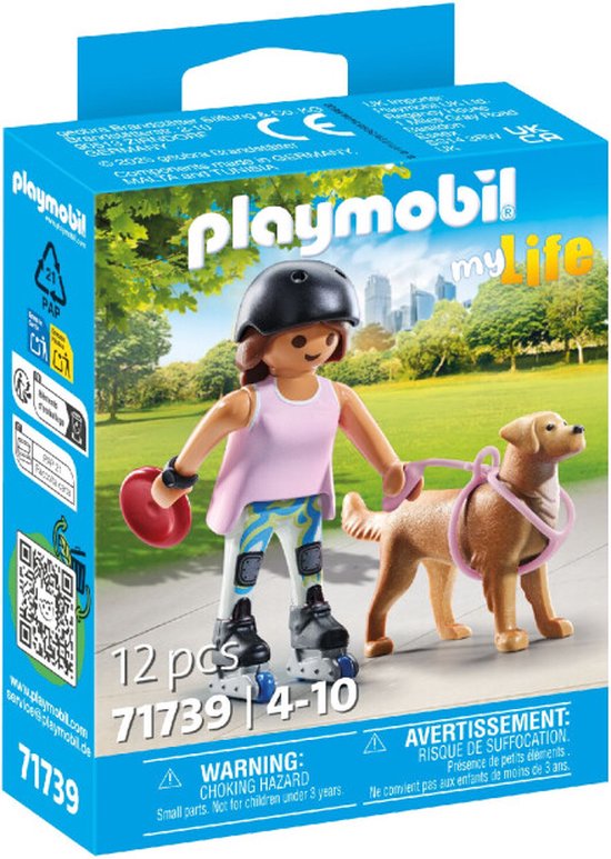 PLAYMOBIL My Life Schaatser met Retriever 71739