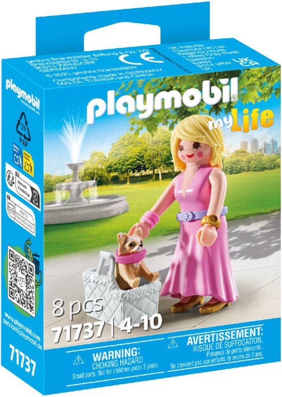 PLAYMOBIL My Life It-meisje met chihuahua 71737