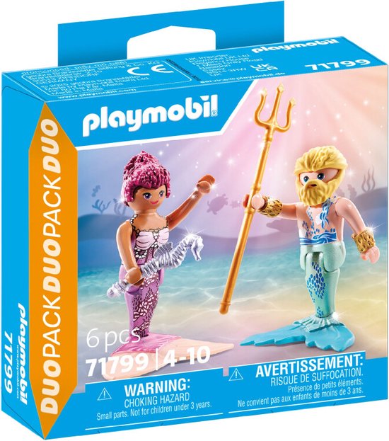 PLAYMOBIL DuoPacks Zeemeermin en Triton 71799