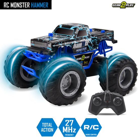 Gear2Play RC Monster Hammer Monstertruck 1:24 - Big Wheels