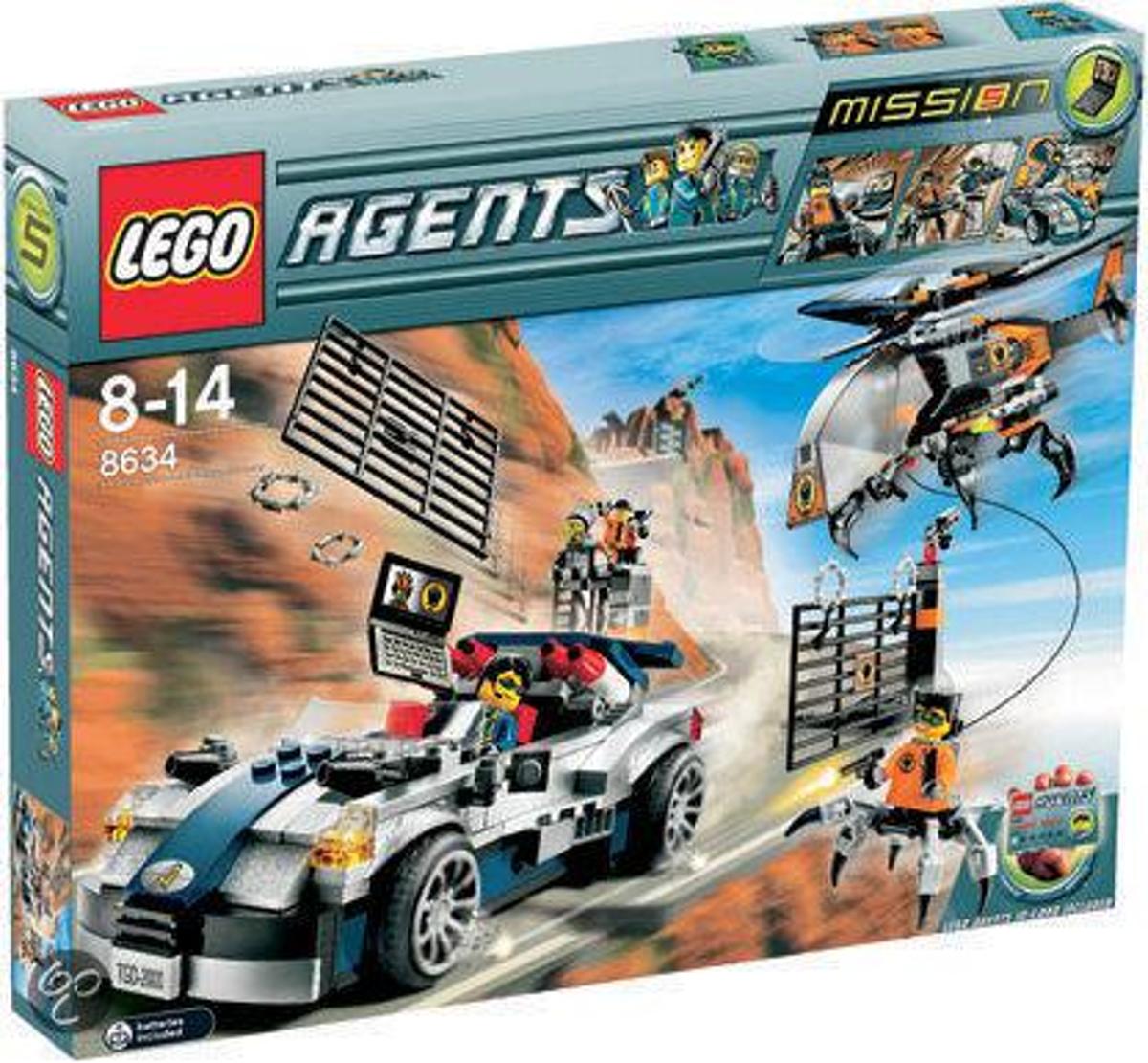 Lego Agents Turbocar Achtervolging 8634 Speelgoedbazaarnl