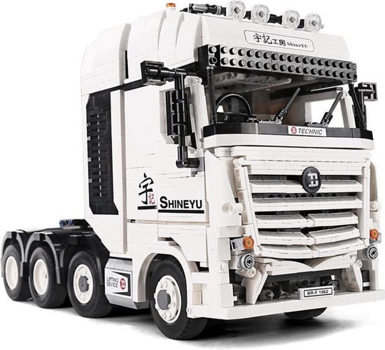 Mercedes Benz Actros - Vrachtwagen - Truck - Wit - Bouwpakket Lego ...